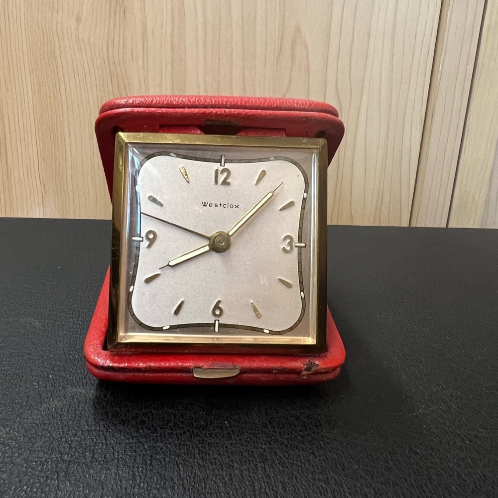 Vintage Westclox Travel Clock